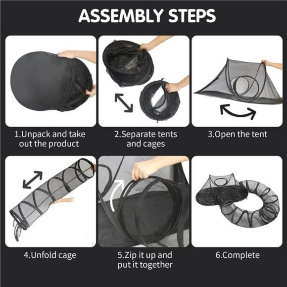 Cat Tent Outdoor, Pet Enclosure Tent  Portable Tent with Carry Bag, Small - Picture 5 of 7